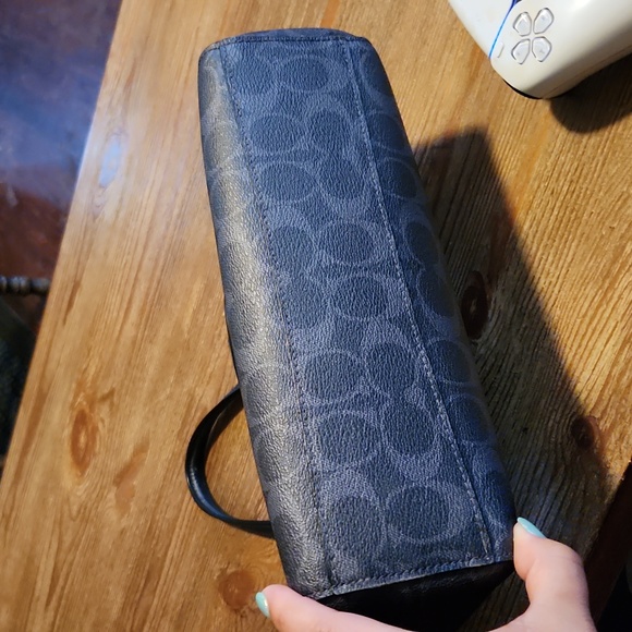 Rare Coach Set! Coach Prairie Satchel w/ Matching Wallet Midni Denim/Silver EUC - Picture 7 of 10